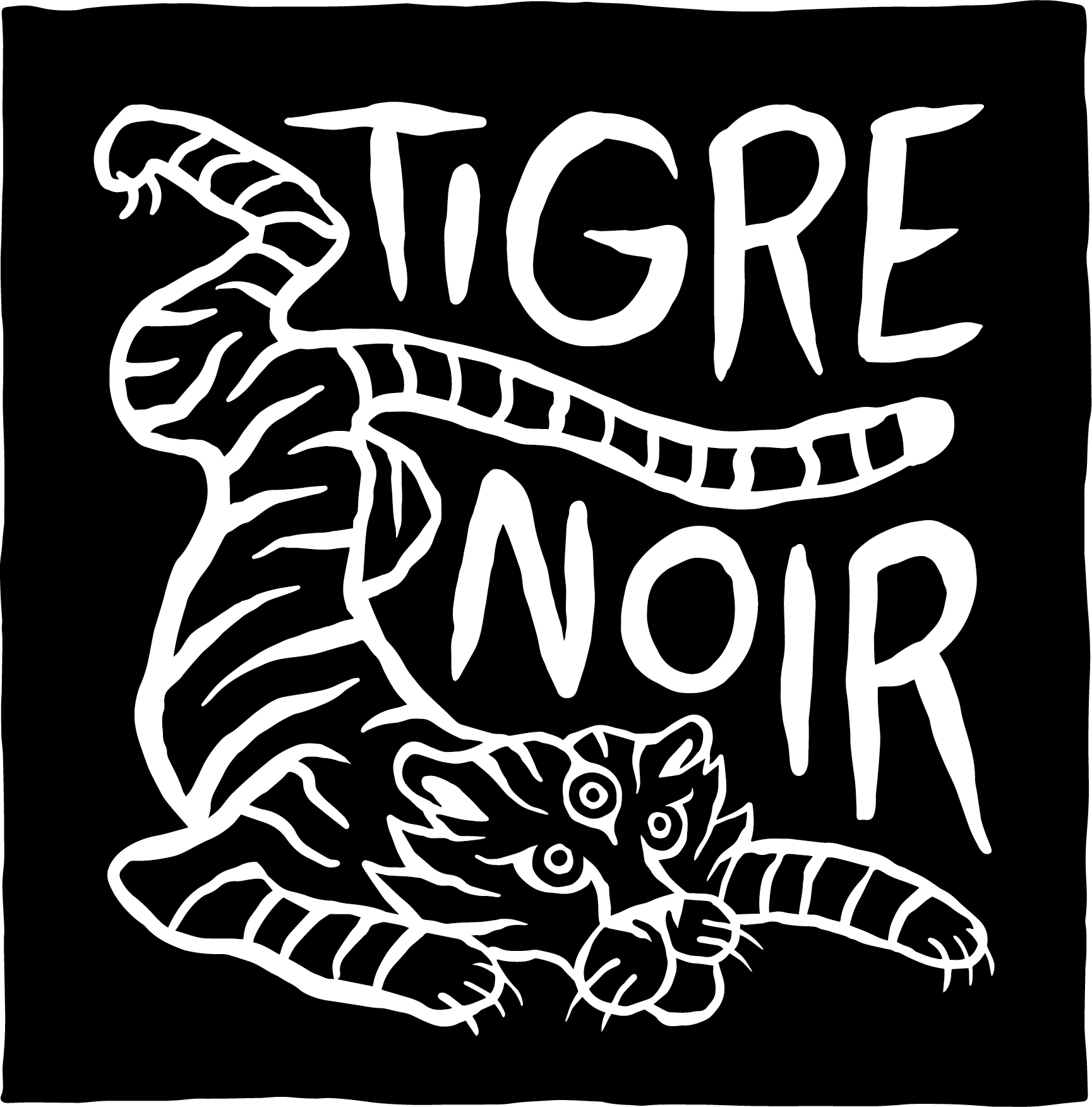 logo tigre noir